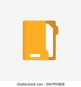 File Folder Icon Flat Style Vector Stock Vector Royalty Free