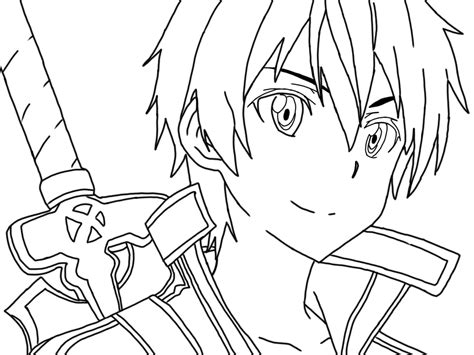 Kirito Sao Full Coloring Coloring Pages