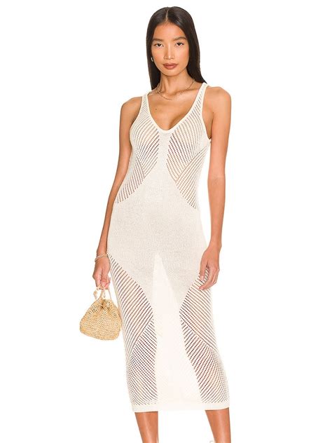 White Crochet Tunic Bikini Cover Ups Sexy See Through Hollow Out Mesh