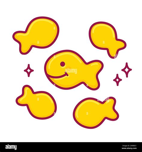 Goldfish Crackers Logo Outline