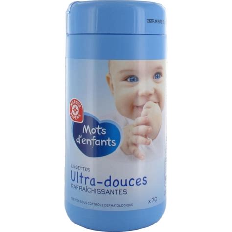 Lingettes Bébé Ultra Douces Rafraichissantes Mots d Enfants Leclerc