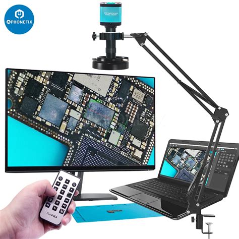 Câmera de microscópio de vídeo digital 48MP 4K 1080P HDMI USB