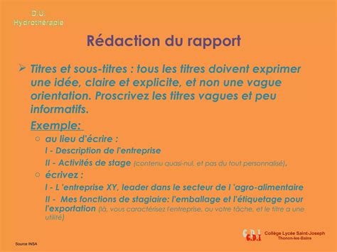 Comment Présenter Son Rapport De Stage Ppt