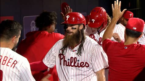 Brandon Marsh Belts A Three Run Home Run Philadelphia