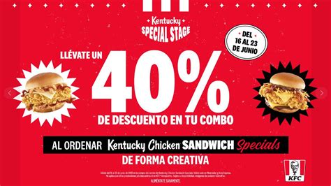 En Kfc De Descuento En Combo Kentucky Chicken Sandwich Specials Si