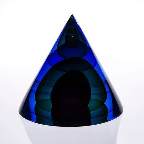 Timo Sarpaneva Glass Sculpture Cor Moris Signed Timo Sarpaneva