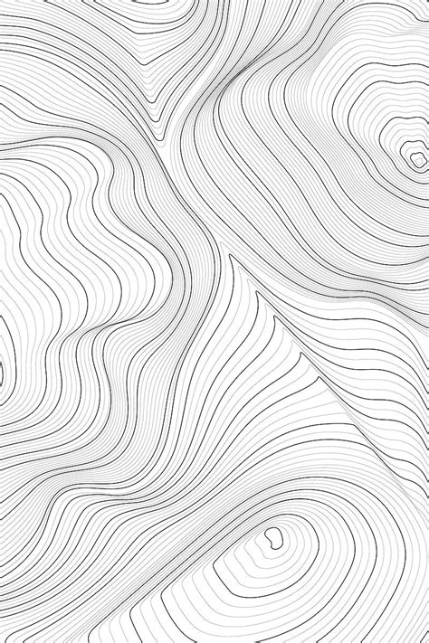 Gray topographic pattern on a white background | free image by rawpixel ...