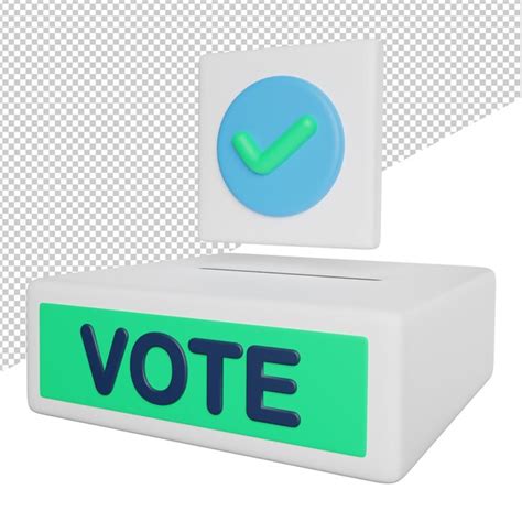 Premium PSD | Ballot Box Vote