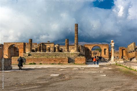 Archaeological Ruin Of Ancient Roman City Pompeii Was Destroyed By