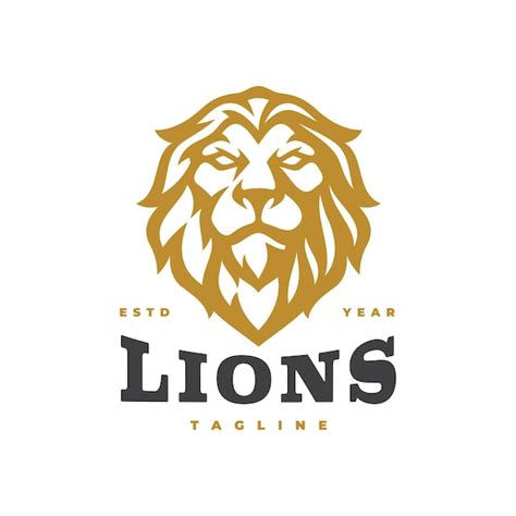 Premium Vector Lion Head Mascot Logo Design Lion Vector Illustration