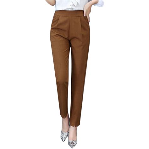 Pfwowb Women Pants Casual Womens New Thin Elastic Loose Large Size