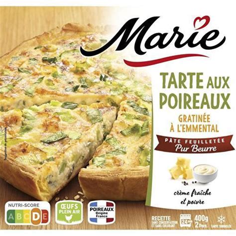 Marie Tarte Aux Poireaux Gratin E L Emmental Pur Beurre