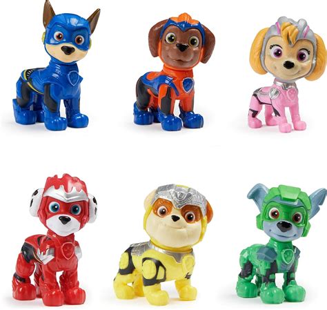 Paw Patrol The Mighty Movie Toy Figures Gift Pack With Collectible