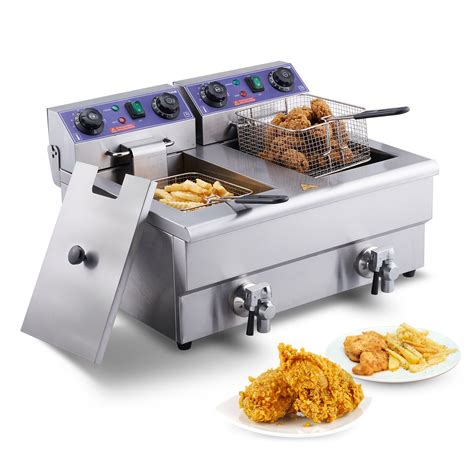 Vevor Friteuse Electrique Commerciale Cuves De L W Friteuse A