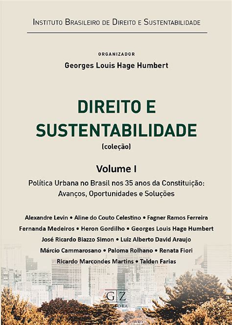 Direito E Sustentabilidade Editora Gz Livros Jur Dicos