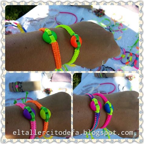 Pulseras Colores Fl Or By El Tallercito De Fa Rope Bracelet