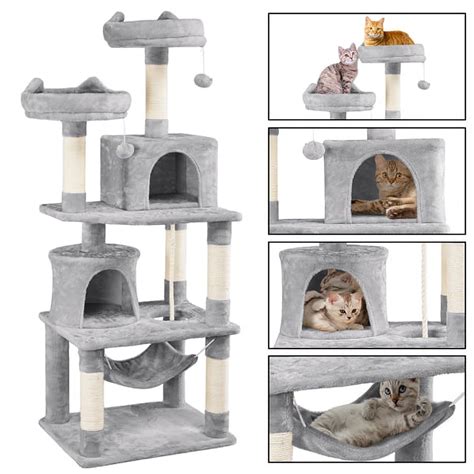 Topeakmart Large 622h Multi Level Cat Tree Tower With Climbing Wall