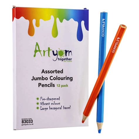 Artyom Jumbo Colouring Pencils 12 Pack Gompels Care Education