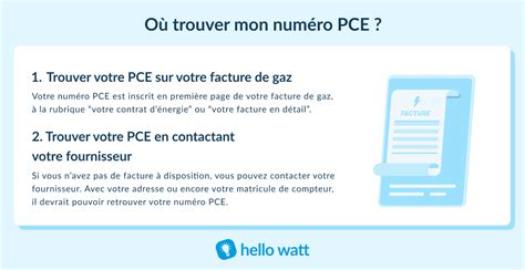 Numéro PCE compteur gaz c est quoi et où le trouver