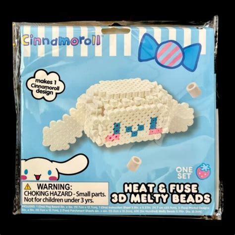 New Sanrio Hello Kitty Cinnamoroll Heat And Fuse 3d Melty Beads Makes One 3d Face 4674054533