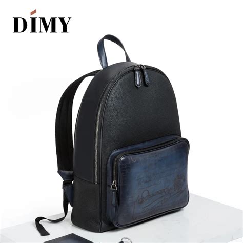 Dimy Mochila De Piel Aut Ntica De Vaca Hecha A Mano Para Hombre Morral