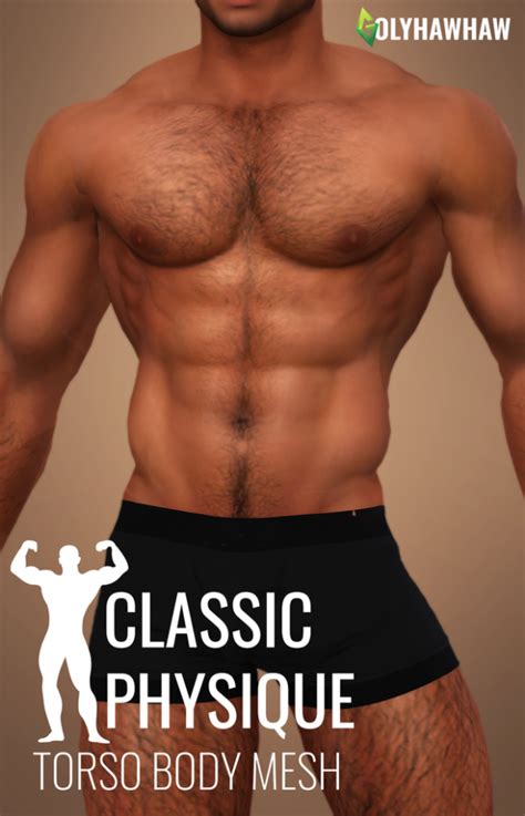 Body Classic Physique By Golyhawhaw The Sims 4 Download Simsdomination The Sims 4 Skin