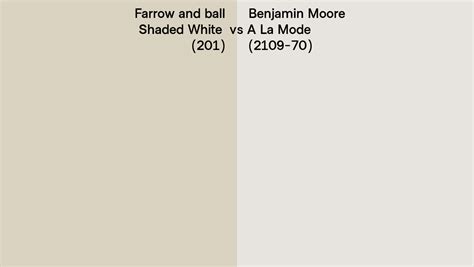 Farrow And Ball Shaded White 201 Vs Benjamin Moore A La Mode 2109 70