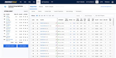 dfs lineup optimizer generate winning lineups