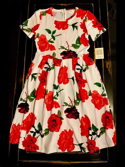 Disney Red Dress With White Flowers