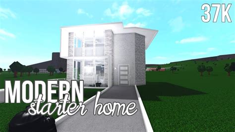 Roblox Bloxburg Modern Starter Home 37k Youtube