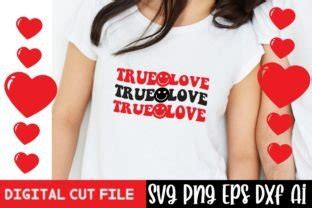 True Love Svg Wavy Text Cut File Graphic By Ak Artwork Creative Fabrica