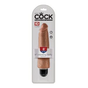 King Cock In Vibrating Stiffy Dildo Tan Satisfaction