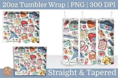 Inflated Nurses Oz Skinny Tumbler Wrap Graphic By Juju Prints Co