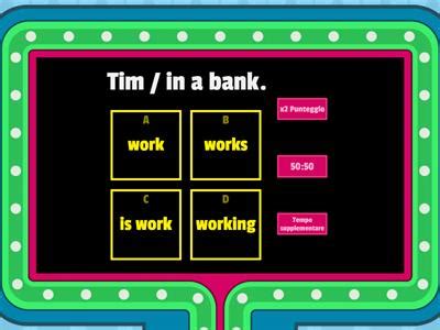 Gameshow Quiz Present Simple And Continuous Risorse Didattiche