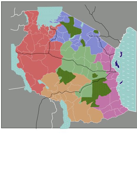 Tanzania Map Regions