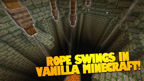 Minecraft Redstone Rope Swing In Minecraft Vanilla Move And Swing