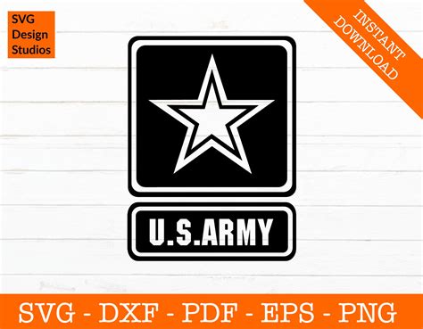 Us Army Logo Svg Army Svg Military Svg Black And White Silhouette ...