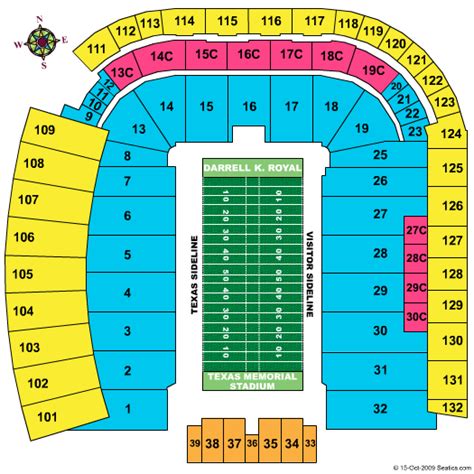 Darrell K Royal Stadium Seating Chart