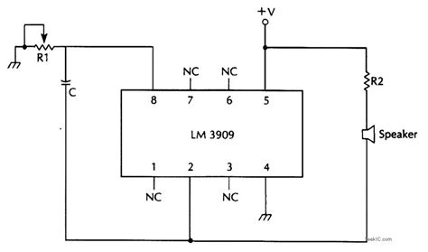 BASIC LM3909 AUDIO OSCILLATOR Oscillator Circuit Signal Processing