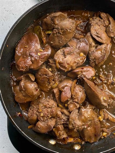 Adobong Atay Ng Manok Chicken Liver Adobo