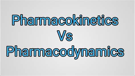 Pharmacokinetics Vs Pharmacodynamic Pharmacology Pharmacy Youtube