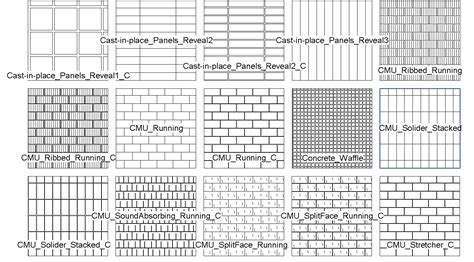 Materials Revit Hatch Patterns