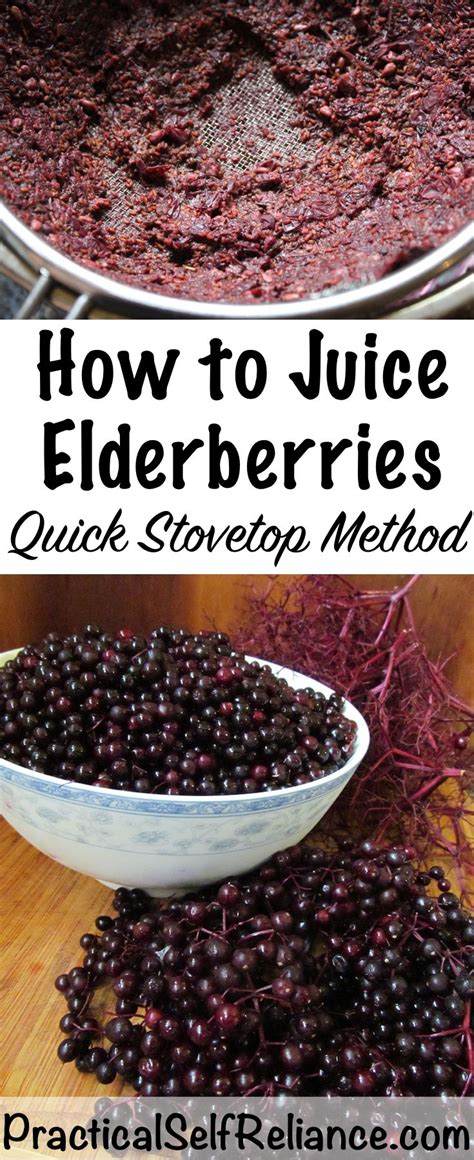 How To Juice Elderberries Stovetop Method Elderberry Recipes