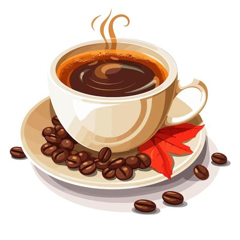 Premium Vector Cup Of Coffee Vector Illustration