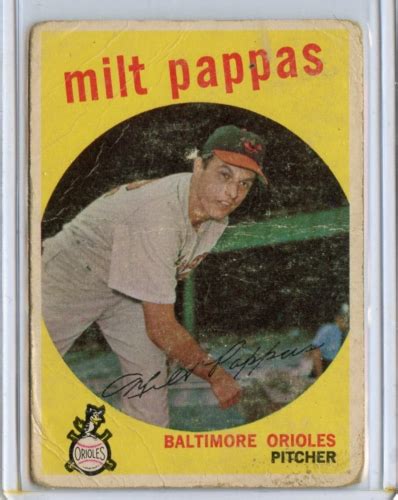 Topps Milt Pappas Baltimore Orioles Original Ebay