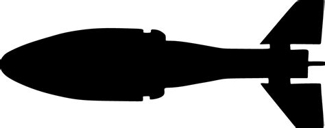 Silhouette illustration of a missile. 45838942 Vector Art at Vecteezy