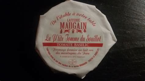 La Petite Tomme Du Souillot Tomate Basilic G A La Ferme Maugain