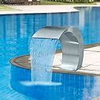 Amazon Festnight Pool Fountain Stainless Steel Waterfall Garden