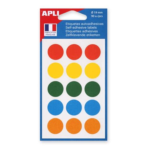 Agipa Pastilles De Signalisation Rondes Assorties Diam Tre Mm