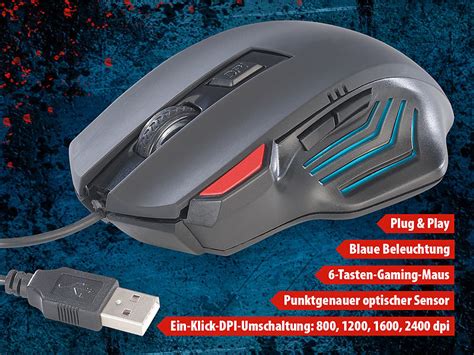 Mod It Gaming Mouse Optische Gaming Maus Ga Dpi Tasten